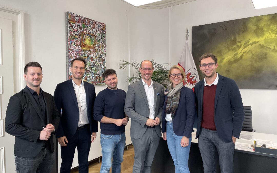 Innovative Impulse: Wirtschaftslandesrat Mario Gerber im Dialog mit Innsbrucker Jungunternehmern
