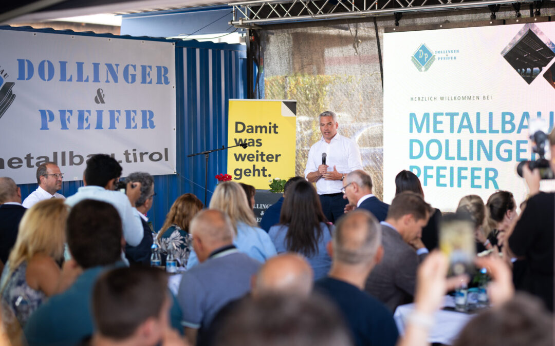 Nehammer setzt in Volders auf Leistung und Entlastung