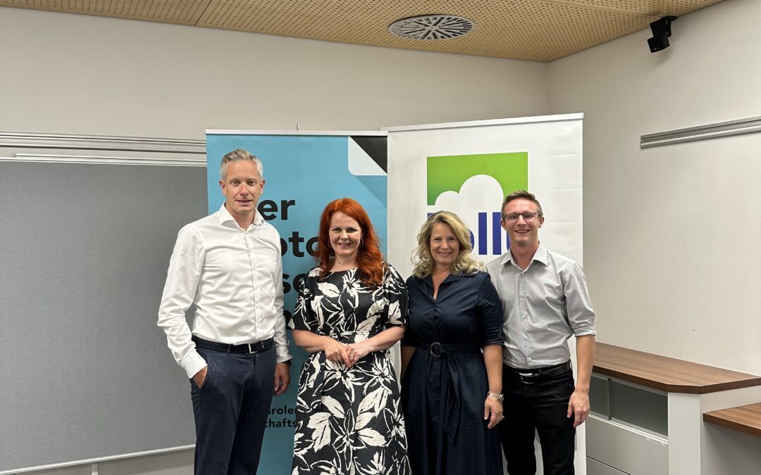 Innovative Hygienelösungen und nachhaltige Arbeitgeberkultur – Wirtschaftsbund Innsbruck-Land zu Gast bei hollu in Zirl