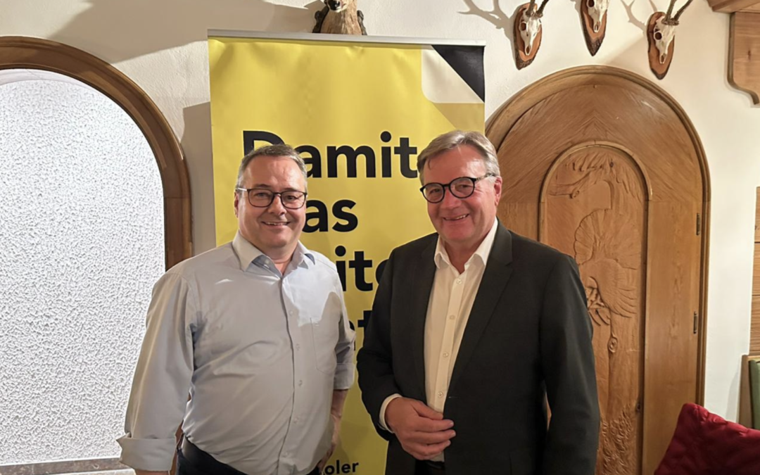 Inspirierender Stammtisch der Wirtschaftsbund-Ortsgruppe Zams: Austausch über die Zukunft der Venetbahn