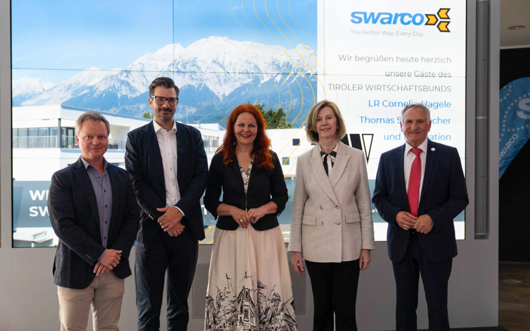 Mobilität aus Tirol für die ganze Welt: Hagele zu Gast bei SWARCO